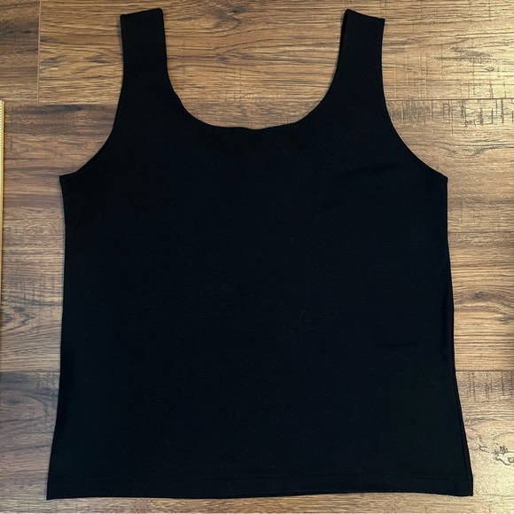 Vintage Y2K Black Sleeveless Top Beaded Accents Whimsigoth Fairy Retro Medium - Picture 6 of 7